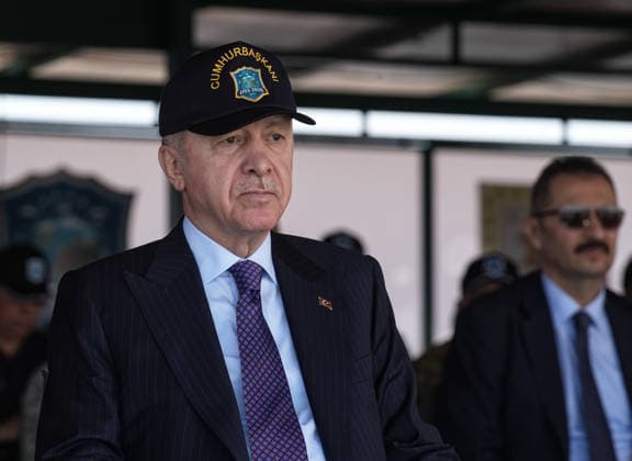 Turkish President Recep Tayyip Erdogan IZMIR, TURKIYE - MAY 21: Turkish President Recep Tayyip Erdogan attends the Distinguished Observer Day of EFES-2026, one of the largest combined joint exercises of the Turkish Armed Forces, in Izmir, Turkiye on May 21, 2026. Mahmut Serdar Alakus Anadolu Izmir Turkey. Editorial use only. Please get in touch for any other usage.  Copyright: x2026xAnadoluxMahmutxSerdarxAlakusx