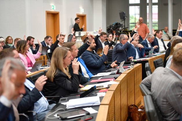 The plenary session took place in the Saarbrücken state parliament on Wednesday 20 05 2026 In the picture bub