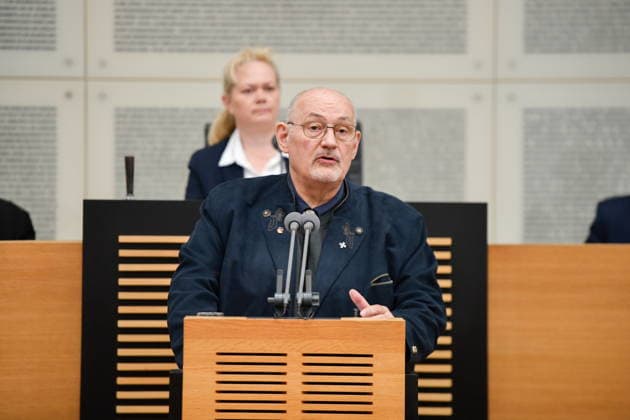 The plenary session took place in the Saarbrücken state parliament on Wednesday 20 05 2026 In the picture Christoph Schaufert, MdL AfD bub