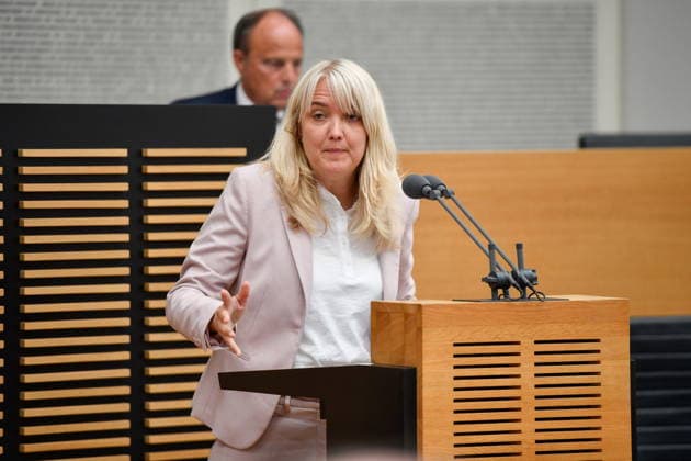 The plenary session took place in the Saarbrücken state parliament on Wednesday 20 05 2026 In the picture Jutta Schmitt Lang, MdL CDU bub