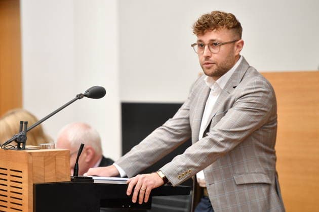 The plenary session took place in the Saarbrücken state parliament on Wednesday 20 05 2026 In the picture Pascal Arweiler, MdL SPD bub