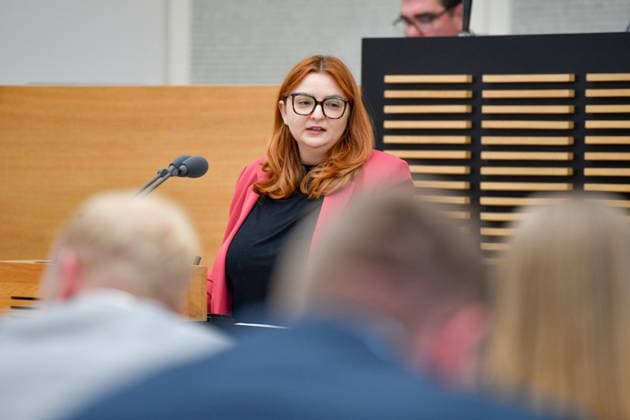The plenary session took place in the Saarbrücken state parliament on Wednesday 20 05 2026 In the picture Alexandra Becker, MdL SPD bub