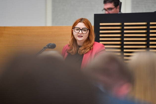 The plenary session took place in the Saarbrücken state parliament on Wednesday 20 05 2026 In the picture Alexandra Becker, MdL SPD bub