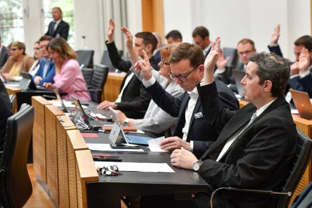 The plenary session took place in the Saarbrücken state parliament on Wednesday 20 05 2026 In the picture bub