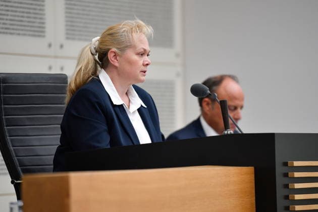 The plenary session took place in the Saarbrücken State Parliament on Wednesday 20 05 2026 In the picture Heike Winzent, President of the State Parliament bub