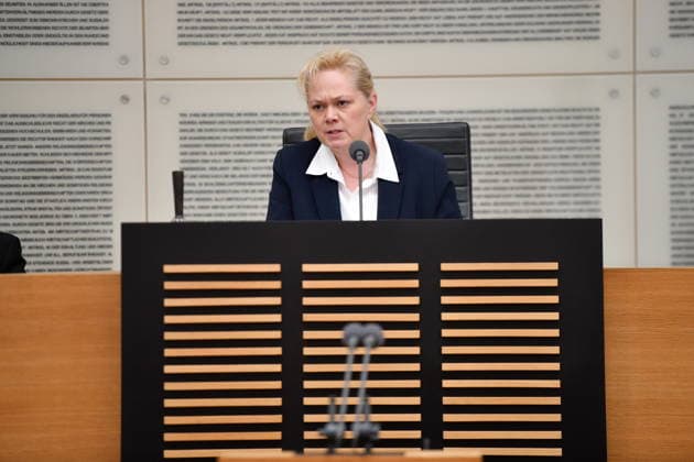 The plenary session took place in the Saarbrücken State Parliament on Wednesday 20 05 2026 In the picture Heike Winzent, President of the State Parliament bub