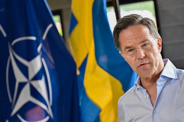 REVINGE, SWEDEN 20260521 NATO Secretary General Mark Rutte during a press conference at the Civil Defense Agency MCF in Revinge, as part of the NATO meeting in Helsingborg REVINGE SWEDEN x50090x  Copyright: xJohanxNilsson TTx NATOS UTRIKESMINISTERMÖTE REVINGE u8HPYA-sQgw