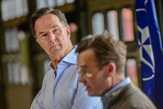 Mark Rutte, Secretary General of NATO, and Ulf Kristersson, Prime Minister of Sweden, hold a press conference during a visit to the Swedish Civil Defence and Resilience Agency in Revinge, Lund, in Sweden on May 21, 2026, as part of the NATO meeting in Helsingborg, Sweden, May 21 22 2026 REVINGE SWEDEN x50090x  Copyright: xJohanxNilsson TTx NATO FOREIGN MINISTERS MEETING SWEDEN NdyGq7AgEKY