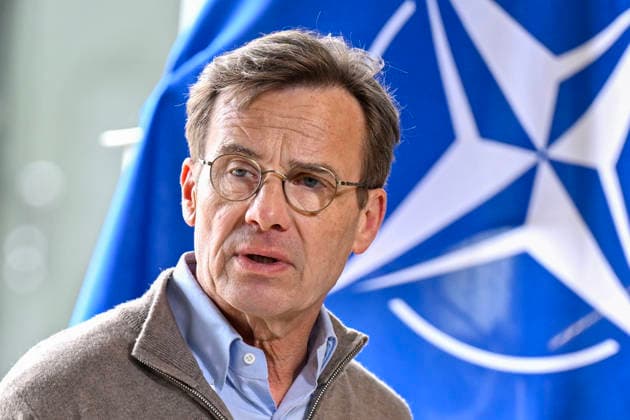 Ulf Kristersson, Prime Minister of Sweden, hold a press conference with NATO Secretary General during a visit to the Swedish Civil Defence and Resilience Agency in Revinge, Lund, in Sweden on May 21, 2026, as part of the NATO meeting in Helsingborg, Sweden, May 21 22 2026 REVINGE SWEDEN x50090x  Copyright: xJohanxNilsson TTx NATO FOREIGN MINISTERS MEETING SWEDEN 00E6bfA9-sA