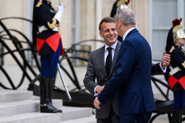 The President of the Republic, Emmanuel Macron, welcomed Micheál Martin, the Prime Minister of Ireland, to the Élysée Palace on 21 May 2026 - 21 05 2026 - France Ile-de-France (region) Paris -  JulienxMattiax xLexPictorium LePictorium_0334285