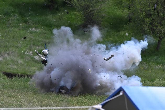 Anadolu s 29th War Journalism Program held in Ankara ANKARA, TURKIYE - MAY 21: Journalists take part in the 29th Term War Journalism Certificate Program at a specialized tactical training facility in Ankara, Turkiye on May 21, 2026. Jointly organized by Anadolu Agency (AA), the Police Academy, and the Turkish Cooperation and Coordination Agency (TIKA), the rigorous international training program equips reporters with essential survival skills for operating safely in hostile war zones and high-risk conflict theaters. Trainees receive theoretical and practical training on explosives , mines and booby traps , and dangerous areas from bomb disposal experts at the Criminal Department on the 11th day of the 29th Term War Journalism Certifi  Copyright: x2026xAnadoluxAbdullahxGuclux
