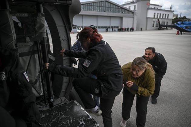 Anadolu s 29th War Journalism Program held in Ankara ANKARA, TURKIYE - MAY 20: Journalists participate in tactical drills on the 11th day of the 29th Term War Journalism Certificate Program in Ankara, Turkiye, on May 20, 2026. The journalists received comprehensive training on explosives , mines and booby traps , and dangerous areas from bomb disposal experts at the Criminal Department, followed by a practical helicopter boarding and disembarking exercise conducted by AFAD personnel for potential evacuation scenarios. The demanding program is jointly organized by Anadolu Agency (AA), the National Police Academy, and the Turkish Cooperation and Coordination Agency (TIKA). Abdullah Guclu Anadolu Ankara Turkey. Editorial use only. Plea  Copyright: x2026xAnadoluxAbdullahxGuclux