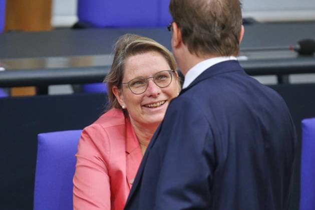 Berlin, Germany, 21 05 2026 German Bundestag 80 Bundestag session Federal Minister of Justice and Consumer Protection Stefanie Hubig SPD and Federal Minister of the Interior Alexander Dobrindt CSU Copyright: xdtsxNachrichtenagenturx dts_119828