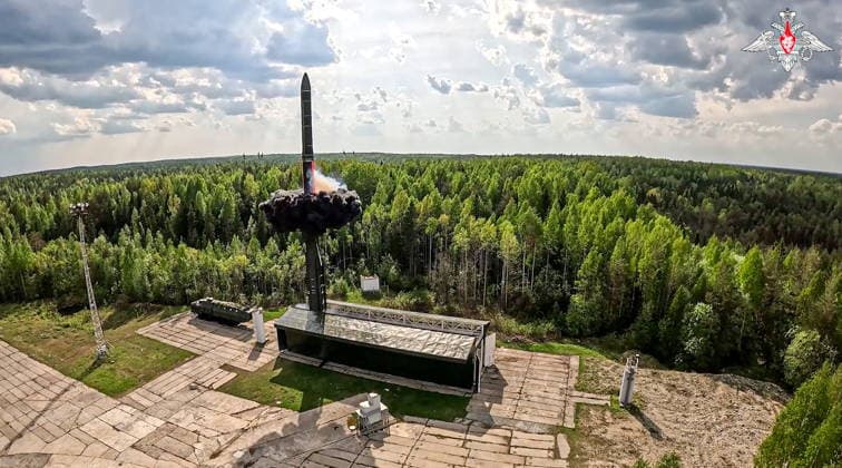 MAY 21, 2026: A RS-24 Yars missile system crew takes part in a nuclear exercise held by the Russian and Belarusian Armed Forces. Video grab. Best quality available. Russian Defence Ministry TASS  92832373