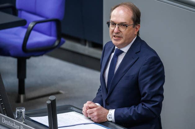 Bundestag Alexander Dobrindt CSU , Federal Minister of the Interior in the German Bundestag on 21 05 26 in Berlin Berlin Berlin Germany Bundestag