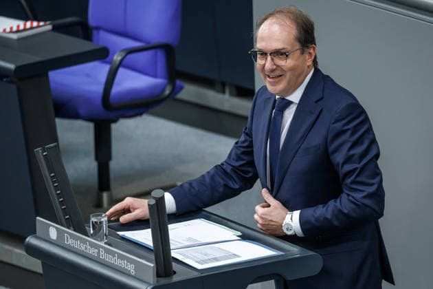 Bundestag Alexander Dobrindt CSU , Federal Minister of the Interior in the German Bundestag on 21 05 26 in Berlin Berlin Berlin Germany Bundestag