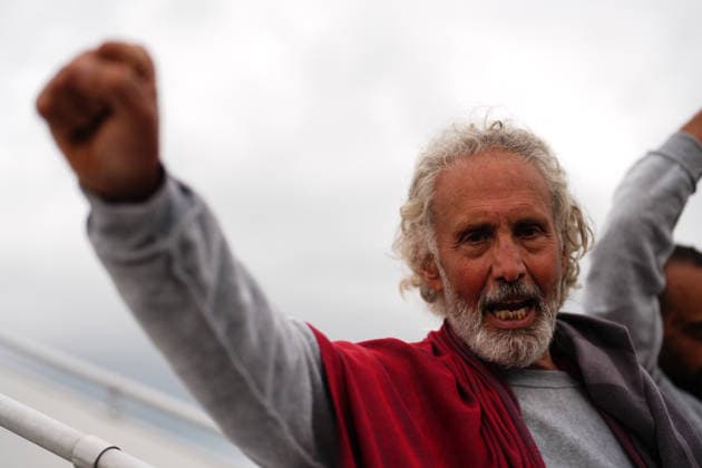 Detained Global Sumud aid flotilla activists arrive in Istanbul ISTANBUL, TURKIYE - MAY 21: Members of Global Sumud Flotilla, who were detained by Israel in international waters, arrive at Istanbul Airport with three Turkish Airlines (THY) planes in Istanbul, Turkiye on May 21, 2026. Three planes carrying activists from the Global Sumud humanitarian aid flotilla, detained earlier this week by Israel in international waters, arrived in Istanbul on Thursday. Three Turkish Airlines planes transporting the activists who were detained aboard the flotilla, which came under attack by the Israeli army in international waters while attempting to break the blockade on Gaza and deliver vital humanitarian aid, landed at Istanbul Airport. The activists  Copyright: x2026xAnadoluxHakanxAkgunx