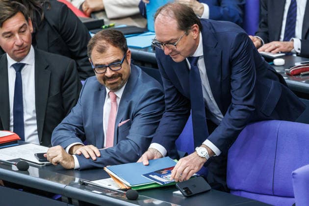Bundestag Alexander Dobrindt CSU , Federal Minister of the Interior in the German Bundestag on 21 05 26 in Berlin Berlin Berlin Germany Bundestag