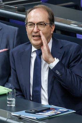 Bundestag Alexander Dobrindt CSU , Federal Minister of the Interior in the German Bundestag on 21 05 26 in Berlin Berlin Berlin Germany Bundestag