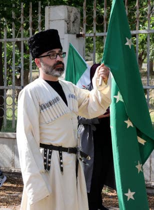 Damascus marks 162nd anniversary of the 1864 Circassian Exile DAMASCUS, SYRIA - MAY 21: Around 200 members of the Circassian community carrying Circassian and Syrian flags gather at Umayyad Park to commemorate the 162nd anniversary of the 1864 Circassian Exile, in Damascus, Syria on May 21, 2026. Izz Aldien Alqasem Anadolu Damascus Syria. Editorial use only. Please get in touch for any other usage.  Copyright: x2026xAnadoluxIzzxAldienxAlqasemx