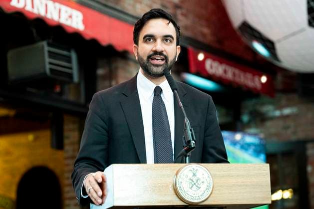 May 21, 2026, New York City, New York, United States: New York City Mayor ZOHRAN MAMDANI (D) speaking at a press conference about tickets for the FIFA World Cup, at the Harlem Tavern in New York City. New York City United States - ZUMAb161 20260521_aap_b161_012 Copyright: xMichaelxBrochsteinx