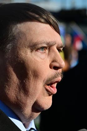 Memorial service for Holocaust held at site from which Jewish transports departed from Brno, kicking off Meeting Brno festival, attended by Sudeten German leader Bernd Posselt (pictured) in Brno, Czech Republic, May 21, 2026. (CTKxPhoto VaclavxSalek) CTKPhotoP2026052108032  CTKPhotoP2026052108032