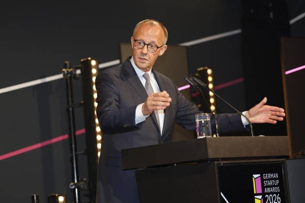 Federal Chancellor, Merz German Startup Awards 2026, on 21 05 2026 in Berlin, Palais am Funkturm in Berlin , Germany