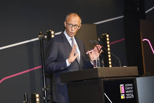 Federal Chancellor, Merz German Startup Awards 2026, on 21 05 2026 in Berlin, Palais am Funkturm in Berlin , Germany