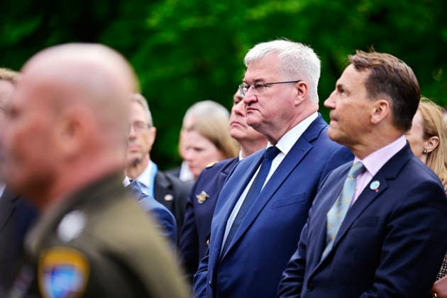 Andrii Sybiha, Minister of Foreign Affairs of Ukraine, listens to a speech by the King of Sweden, before a dinner at Sofiero Castle in Helsingborg, Sweden, on Thursday May 21 2026, during the NATO Foreign Ministers meeting HELSINGBORG SWEDEN x50090x  Copyright: xJohanxNilsson TTx NATO FOREIGN MINISTERS MEETING SWEDEN 1mAkNjqZPvY