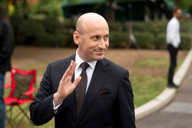 The White House WASHINGTON, DC - MAY 21: Stephen Miller, deputy White House chief of staff for policy, departs following speaking to members of the media on May 21, 2026 at the White House in Washington, D.C. (Photo by Al Drago for The Washington Post) Washington DC United States  Copyright: xPool ABACAx