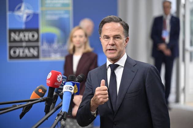 HELSINGBORG , SWEDEN 20260522 NATO Secretary General Mark Rutte at the doorstep of the NATO Foreign Ministers meeting at Sea U in Helsingborg, Sweden, Friday 22th May HELSINGBORG SWEDEN x50090x  Copyright: xJohanxNilsson TTx NATO FOREIGN MINISTERS MEETING SWEDEN OyB1AwscaIs