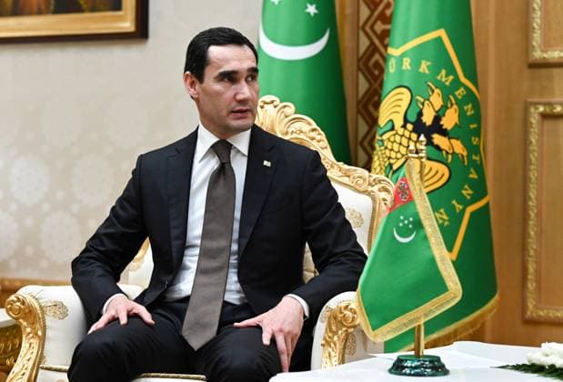 Turkmenistan CIS Government Heads Council 9171344 22.05.2026 Turkmen President Serdar Berdimuhamedov attends a meeting with Russian Prime Minister Mikhail Mishustin in Ashgabat, Turkmenistan. Alexander Miridonov Sputnik Ashgabat Turkmenistan  Copyright: xAlexanderxMiridonovx