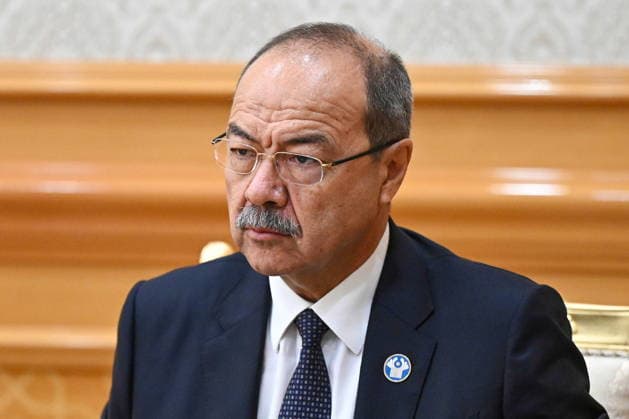 TURKMENISTAN, ASHGABAT - MAY 22, 2026: Abdulla Aripov, Prime Minister of Uzbekistan, attends a meeting of the CIS (Commonwealth of Independent States) Council of the Heads of Government at the Garagum Hotel and Business Centre. Alexander Miridonov POOL TASS  92869497