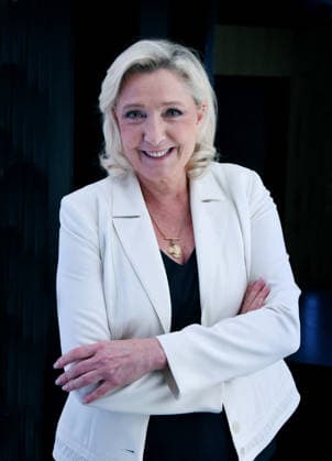 Marine Le Pen Appears On RMC BFMTV - Paris Marine Le Pen is interviewed by Apolline de Malherbe on RMC BFMTV in Paris, France on May 22, 2026. Photo by Alain Apaydin ABACAPRESS.COM Paris France  Copyright: xApaydinxAlain ABACAx