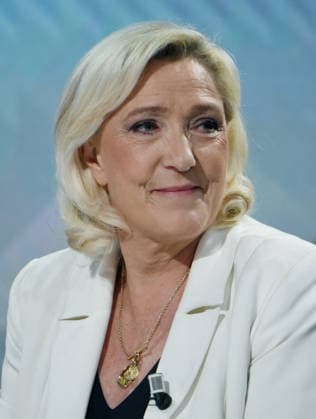 Marine Le Pen Appears On RMC BFMTV - Paris Marine Le Pen is interviewed by Apolline de Malherbe on RMC BFMTV in Paris, France on May 22, 2026. Photo by Alain Apaydin ABACAPRESS.COM Paris France  Copyright: xApaydinxAlain ABACAx