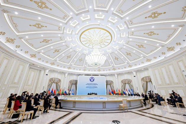 TURKMENISTAN, ASHGABAT - MAY 22, 2026: An expanded meeting of the CIS (Commonwealth of Independent States) Council of the Heads of Government takes place at the Garagum Hotel and Business Centre. Alexander Miridonov POOL TASS  92873687