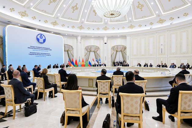 TURKMENISTAN, ASHGABAT - MAY 22, 2026: An expanded meeting of the CIS (Commonwealth of Independent States) Council of the Heads of Government takes place at the Garagum Hotel and Business Centre. Alexander Miridonov POOL TASS  92873795