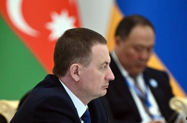 Turkmenistan CIS Government Heads Council 9171569 22.05.2026 Belarusian Prime Minister Alexander Turchin attends an expanded format meeting of the Commonwealth of Independent States (CIS) Heads of Government Council in Ashgabat, Turkmenistan. Alexander Miridonov Sputnik Ashgabat Turkmenistan  Copyright: xAlexanderxMiridonovx
