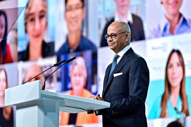 Annual General Meeting Fresenius SE Co KGaA Michael Sen Chairman of the Management Board Fresenius SE Co KGaA on the occasion of the Annual General Meeting of Fresenius SE Co KGaA on 22 05 2026 at the Congress Center Messe Frankfurt 20260522MWI123630