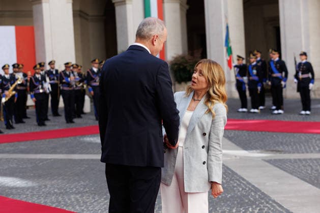 News - Giorgia Meloni meets with Irish Prime Minister Micheal Martin Italian Prime Minister Giorgia Meloni meets with Prime Minister of Ireland Micheal Martin on May 22, 2026 at Palazzo Chigi, Rome, Italy. Rome Palazzo Chigi Italy Copyright: xEmanuelaxVertollix xLiveMediax LPN_2464208