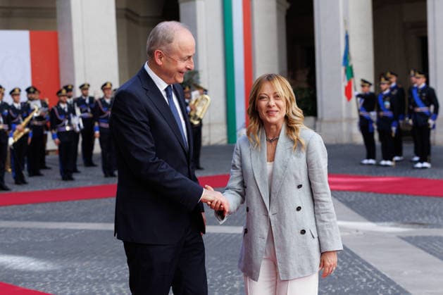 News - Giorgia Meloni meets with Irish Prime Minister Micheal Martin Italian Prime Minister Giorgia Meloni meets with Prime Minister of Ireland Micheal Martin on May 22, 2026 at Palazzo Chigi, Rome, Italy. Rome Palazzo Chigi Italy Copyright: xEmanuelaxVertollix xLiveMediax LPN_2464211