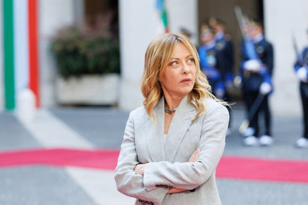 News - Giorgia Meloni meets with Irish Prime Minister Micheal Martin Italian Prime Minister Giorgia Meloni awaits for the Prime Minister of Ireland Micheal Martin on May 22, 2026 at Palazzo Chigi, Rome, Italy. Rome Palazzo Chigi Italy Copyright: xEmanuelaxVertollix xLiveMediax LPN_2464352