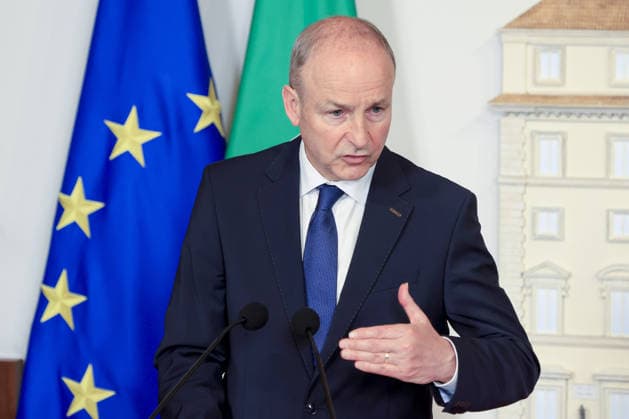 Giorgia Meloni - Micheal Martin meeting in Rome ROME, ITALY - MAY 22: Ireland s Prime Minister Micheal Martin and Italy s Premier Giorgia Meloni (not seen) hold a joint press meeting after their meeting at Chigi Palace government office in Rome, Italy, on May 22, 2026. Riccardo De Luca Anadolu Rome Italy. Editorial use only. Please get in touch for any other usage.  Copyright: x2026xAnadoluxRiccardoxDexLucax