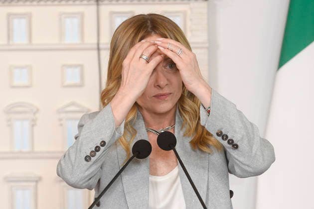 Italy, Rome, 22 May, 2026 - Chigi Palace, italian Prime Minister Giorgia Meloni receives Micheal Martin, Prime minister of Ireland. Italy, Rome, 22 May, 2026: Chigi Palace, italian Prime Minister Giorgia Meloni receives Micheal Martin, Prime minister of Ireland. In the photo Giorgia Meloni, Credit:Stefano Carofei Agenzia Sintesi Avalon Italy, Rome Copyright: xStefanoxCarofeix xAgenziaxSintesix xAvalonx 1104186075