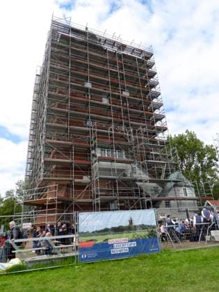 CNTV NEUWERK Exterior view of Neuwerk Island tower on the occasion of the tower renovation 22 05 2026 Since 1310, the listed Neuwerk weir and lighthouse has dominated the island as the oldest secular building in Hamburg and the oldest lighthouse on the German North Sea coast This unique building is now being extensively renovated for around 22 million euros Hamburg Germany
