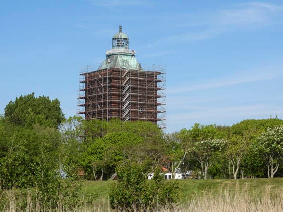 CNTV NEUWERK Exterior view of Neuwerk Island tower on the occasion of the tower renovation 22 05 2026 Since 1310, the listed Neuwerk weir and lighthouse has dominated the island as the oldest secular building in Hamburg and the oldest lighthouse on the German North Sea coast This unique building is now being extensively renovated for around 22 million euros Hamburg Germany