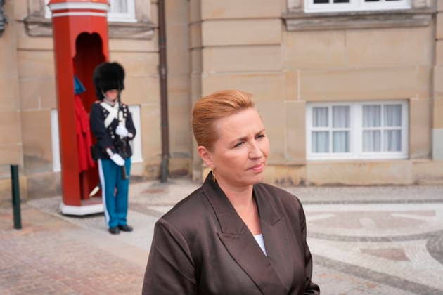 Denmark Politics Acting Prime Minister Mette Frederiksen after her visit to the King at Amalienborg Palace in Copenhagen, Denmark, Saturday, May 23, 2026 After Saturday s royal round, it is clear that acting Prime Minister Mette Frederiksen S is once again the royal investigator pointed to form a new Danish government , Copenhagen Denmark  Copyright: EmilxHelmsx spdk20260523-142152-L