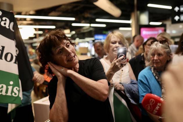 Irish activists arrive in Dublin after being deported from Israel DUBLIN, IRELAND - MAY 23: Margaret Connolly, sister of current Irish President Catherine Connolly arrive at Dublin Airport after being deported from Israel following participation in Global Sumud Flotilla, in Dublin, Ireland on May 23, 2026. Mostafa Darwish Anadolu Dublin Ireland. Editorial use only. Please get in touch for any other usage.  Copyright: x2026xAnadoluxMostafaxDarwishx