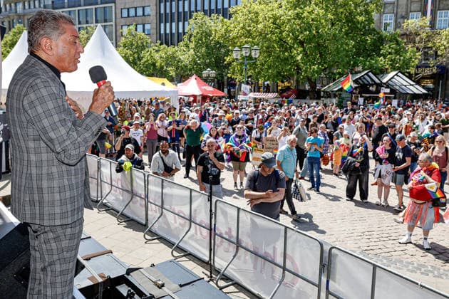 CSD Hannover 2026 Motto We write the future Equal rights Self-determined Queer Speech Michel Friedman Publicist and talk show host Hannover Opernplatz, stage Lower Saxony, Hannover region Germany