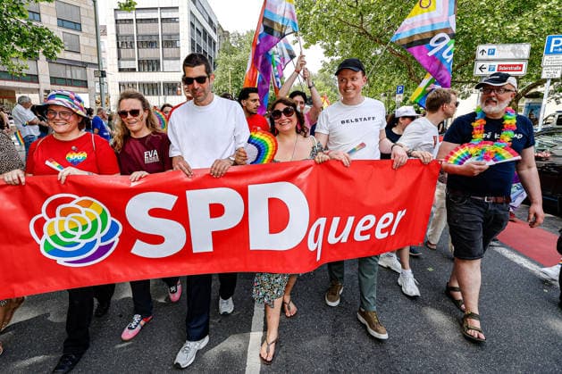 CSD Hannover 2026 Motto We write the future Equal rights Self-determined Queer Participate in the demonstration, 2 v r Adis AhmetoviÄ‡, SPD , Member of the Bundestag, 4 v r Axel von der Ohe SPD , First City Councillor of the State Capital Hannover Hannover Georgsstraße Lower Saxony, Hannover Region Germany
